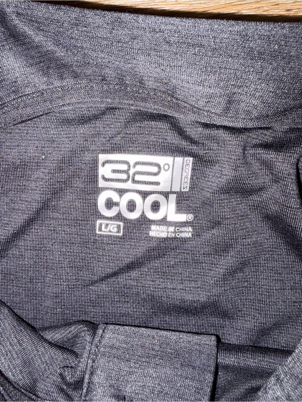 32 Degrees Polo Shirt Size Large Dark Grey New With Tag
